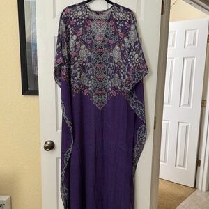 Shirl Clark  Collection - purple Jeweled caftan